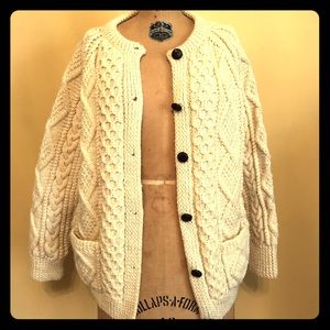 Authentic Irish fisherman knit cardigan